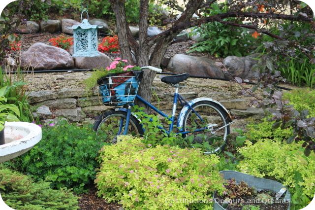 Bicycle garden planter