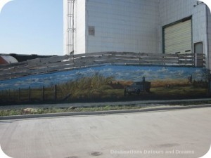 Mural on Plum Coulee Museum