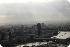 After tea high over London