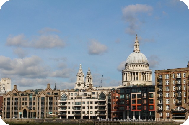 View of St. Paul's Cathedral from Bankside River Walk