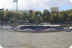 London Thames Clipper River Bus