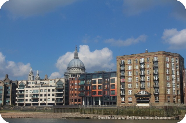 London from the Thames: St. Paul's Cathedral dome