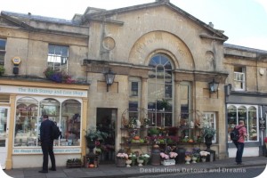 Shops on Pulteney Bridge, Bath, Somerset