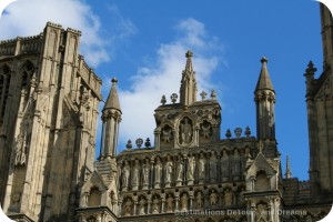 Wells Cathedral West Wall medieval stone