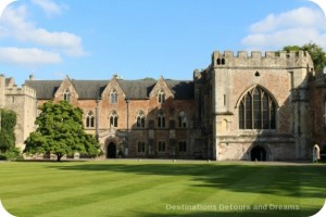 Medieval cathedral city of Wells - Bishops' Palace