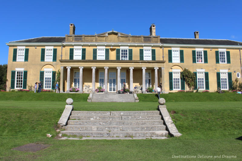 Front of the Polesden Lacey country manor house in Surrey, England