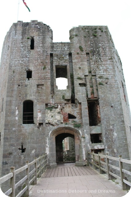 Raglan Castle entry to Great Tower