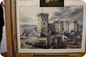 Drawing of Raglan Castle