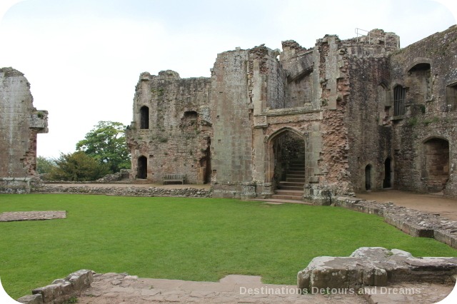 Raglan Castle staircase into Fountain Court