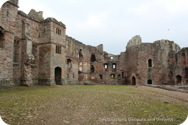 Raglan Castle Pitched Stone Court