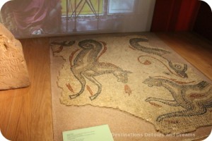 Mosaic tiles at Roman Baths