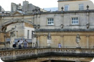 Roman Baths at Bath statues