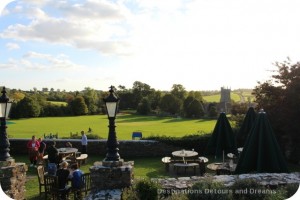 George Inn garden, Norton St. Philip, Somerset