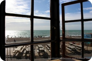 View from Fortune of War pub in Brighton