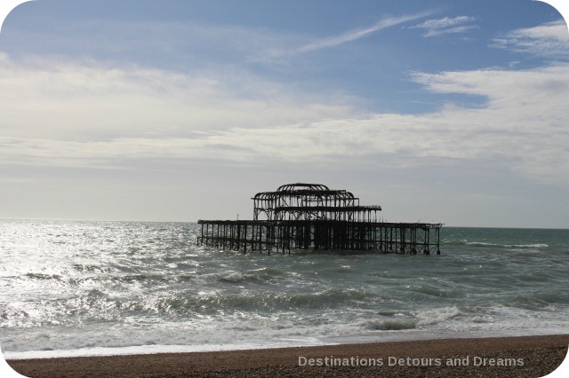 Remains of Brighton West Pier