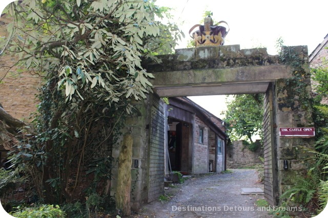 Entrance to Usk Castle