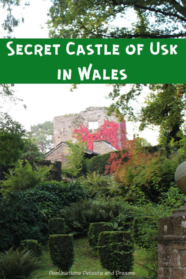 Usk, Wales has beautiful and romantic castle ruins - The Secret Castle of Usk #Wales #castle