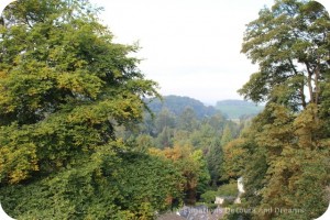 Usk Castle view