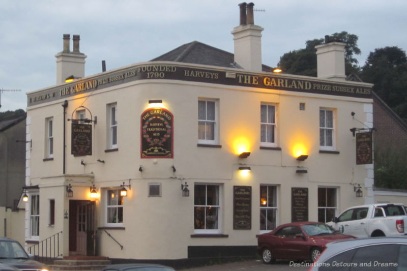 Typical Victorian corner English pub in Redhill, Surrey