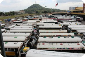 Old buses at Albrook Station