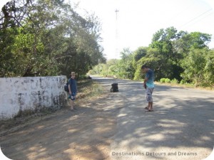 Waiting for the bus in rural Panam