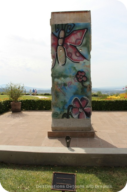 Part of the Berlin Wall on display at the Ronald Reagan Library in Simi Valley, California