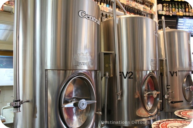Craft Beer in Wine Country - brewery tanks at Central Coast Brewing