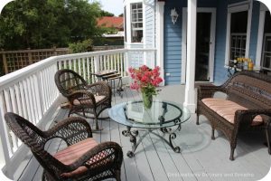 Deck at Olallieberry Inn, Cambria