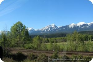 Railway track in Canada's Columbia Mountains