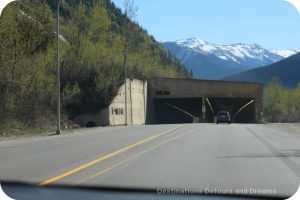 Snow shed on Trans Canada Highway near Rogers Pass