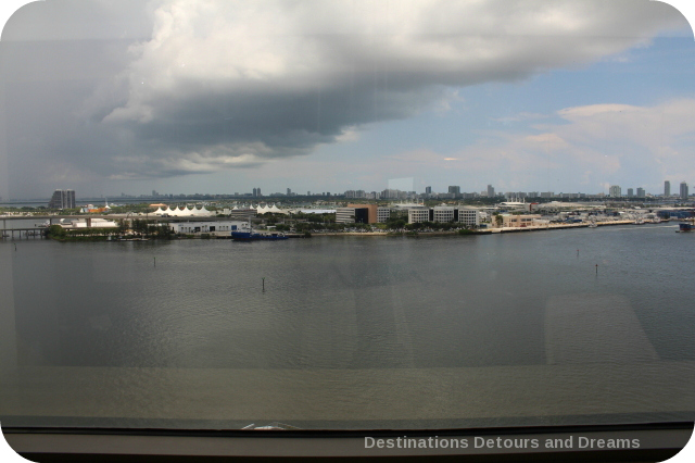 View from Miami Intercontinental hotel room