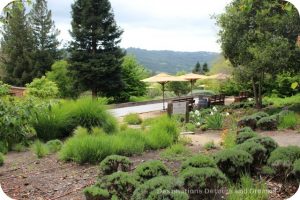 Gardens and bocce ball at Matanzas Creek Winery
