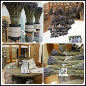 Lavender items in Matanzas Creek Winery store