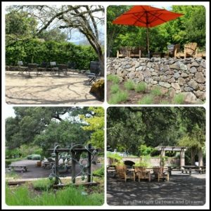 Sitting areas at Matanzas Creek Winery