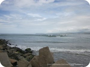 Surfers at Morro Bay