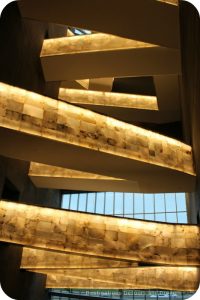 Alabaster ramps at Canadian Museum for Human Rights