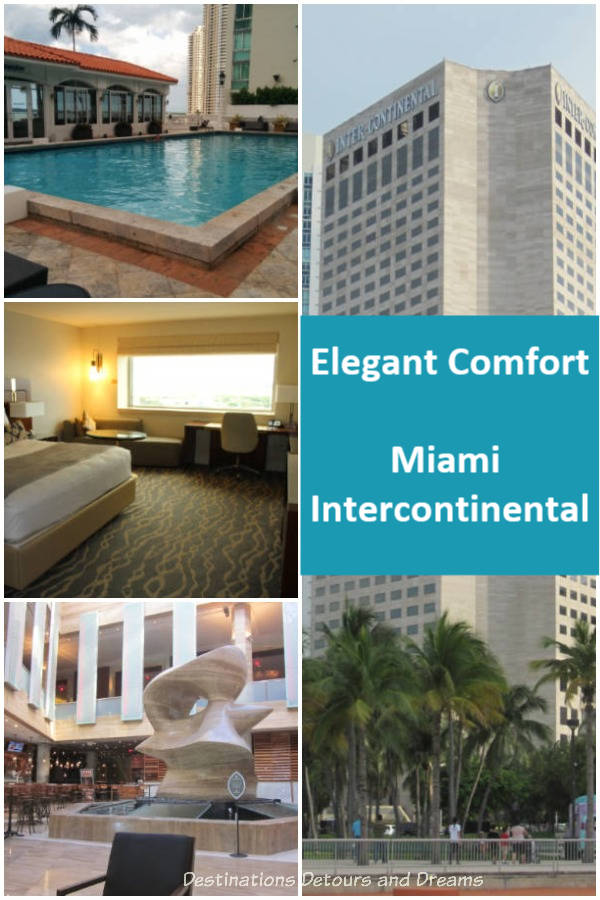 Elegant comfort at the Miami Intercontinental Hotel - plenty of creature comforts and a view of Biscayne Bay. #Miami #Florida #hotel #accommodations 