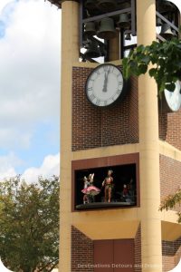 Glockenspiel clock in New Ulm, Minnesota - the most German town in America