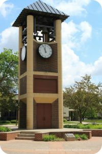 Glockenspiel clock in New Ulm, Minnesota - the most German town in America
