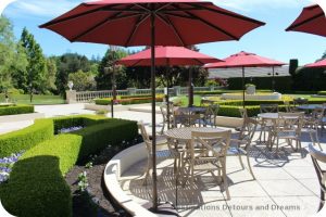 Il Terrazzo outdoor tasting patio at Ferrari-Carano, Dry Creek Valley, California