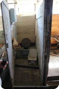 Toilet in barn, Friesen Housebarn, Neubergthal