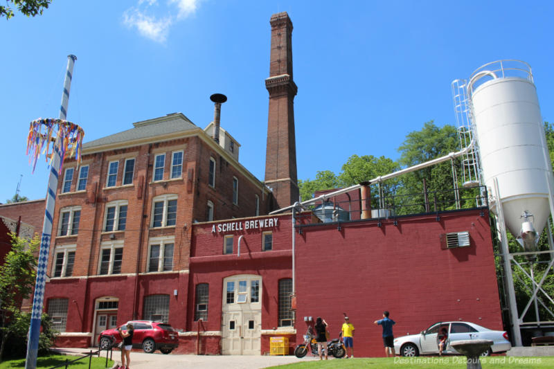 Brick brewery building