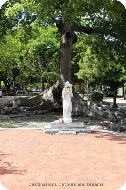 Madonna statue on Memorial Boulevard, Little Havana, Miami