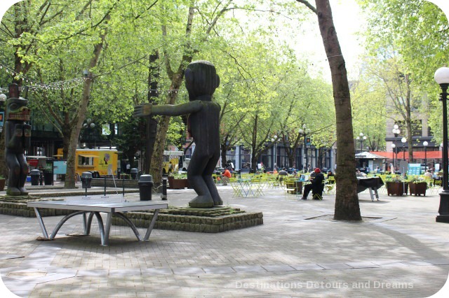 Occidental Park in Seattle's Pioneer Square
