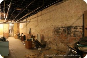 Space in Seattle Underground under renovation