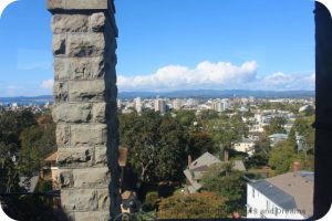 Craigdarroch Castle view of downtown Victoria