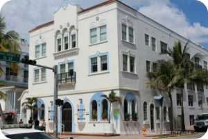 South Beach Art Deco Tour: Bon Air Hotel in Revival Mediterranean style with Art Deco touches