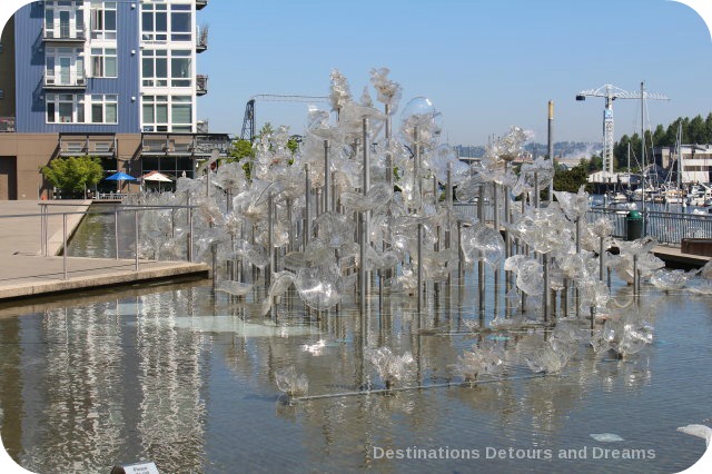 Tacoma: City of Glass - sculpture outside Museum of Glass 