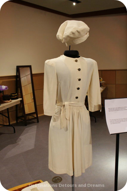 Wedding Dress View Into The Past: Red Cross bandage material