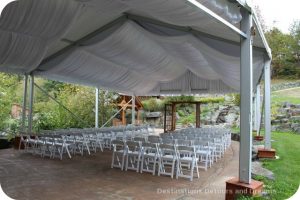 A Merry Time at Merridale: wedding tent venue